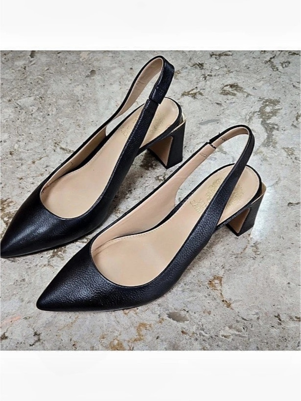 Vince Camuto Reselm Slingback Pump Heels in Black